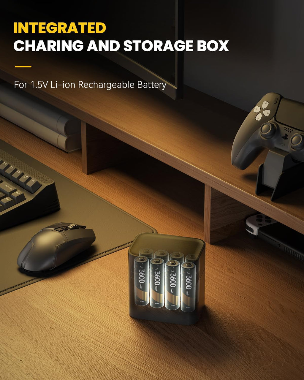 ✨2025 HOT SALE 50% OFF🔋Li-ion Battery with Integrated Charging Storage Box💡Overcharge protection