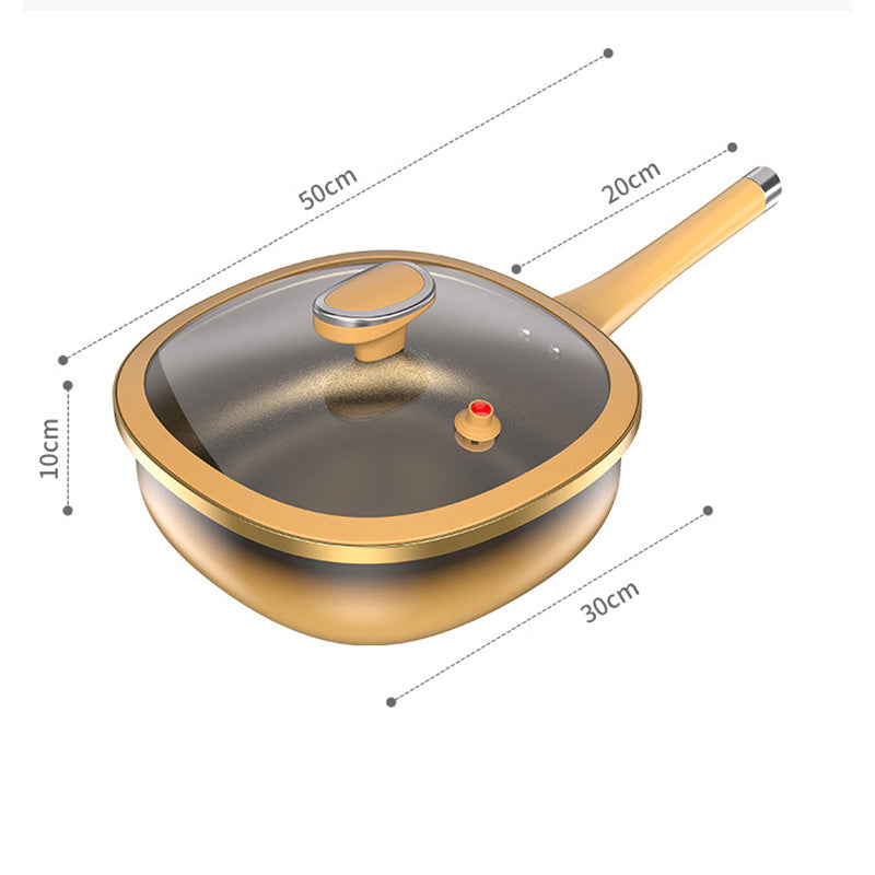 ⏳LIMITED TIME SAVR 50% & FREE SHIPPING🥳⏰12in Titanium Alloy Non-Stick Pot with Lid